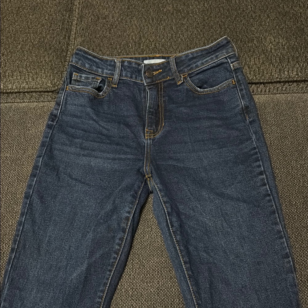 Cello Blue Flare Wide Leg Jeans with Indigo Wash